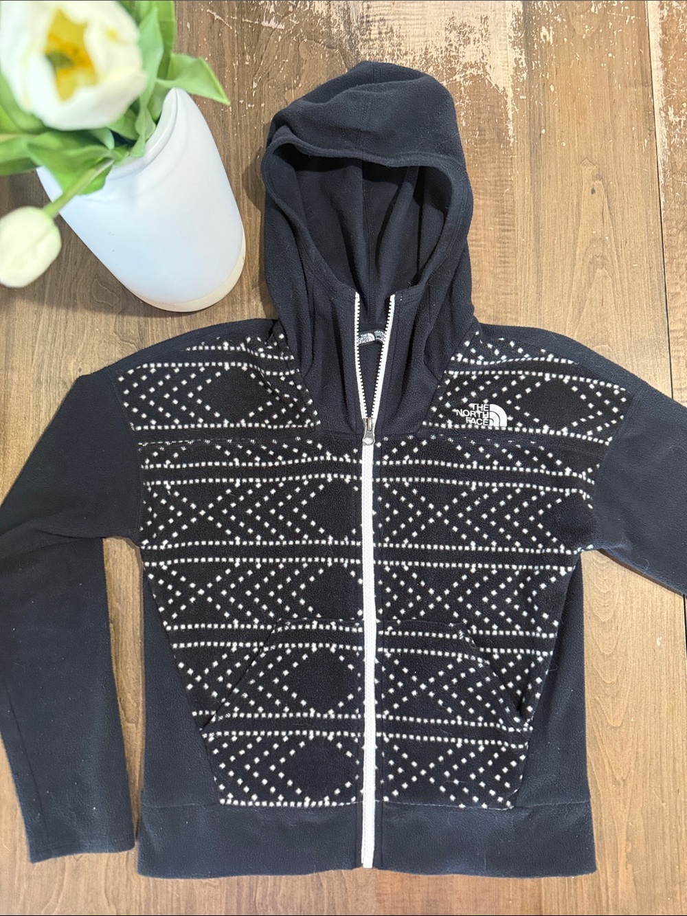 The North Face Girls Lightweight Fleece Zip-Up Hoodie - Youth 10/12